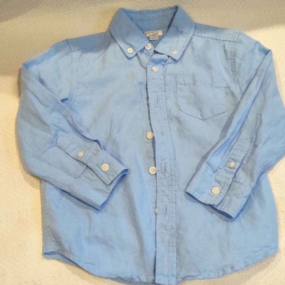 Gymboree (Dressed up). Light blue dress shirt. Size 4  (XS).  Button down